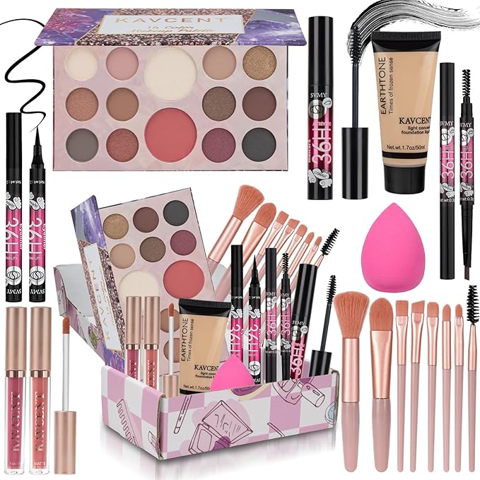 Makeup Kit for Women Teen Girls Full Kit Makeup Sets for Teens Eyeshadow Makeup Gift Set fo Women Teenagers Christmas Makeup Kits for Teens