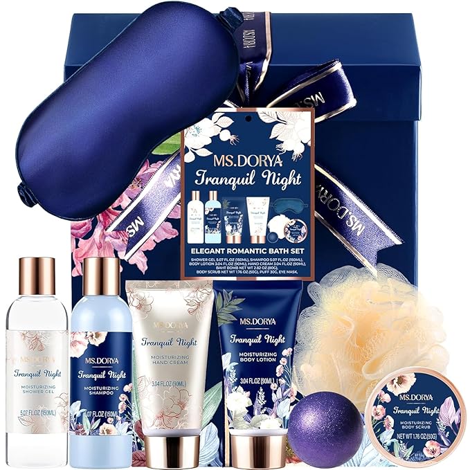 Birthday Gifts for Women Mom Wife, Unique Spa Gift Baskets for Women, 8 Pcs Self Care Gifts Set, Ideal Anniversary Christmas Gifts for WIfe Mom Sister Friends Daughter