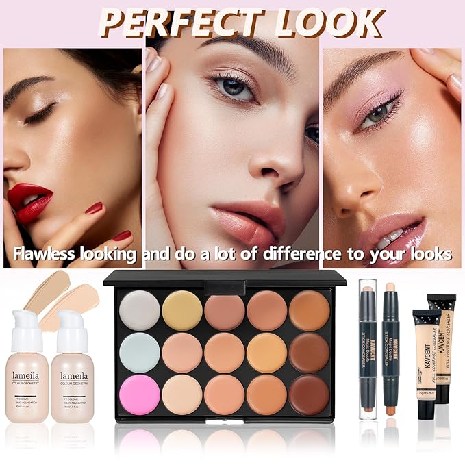 Makeup Kit for Teens Girls Makeup Kit for Women Full Kit Makeup Set for Teenagers Eyeshadow Palette Makeup Gift Set for Teen Girls Women Christmas