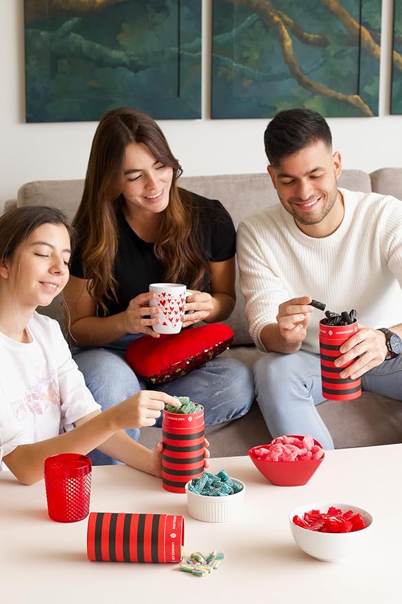 Licorice.com | Candy Gift Box | Soft & Chewy Australian Red, Black & Fruity Licorice | Yummy Strawberry, Green Apple & Raspberry | Great Gift Idea for Holidays and Birthdays | Pack of 3