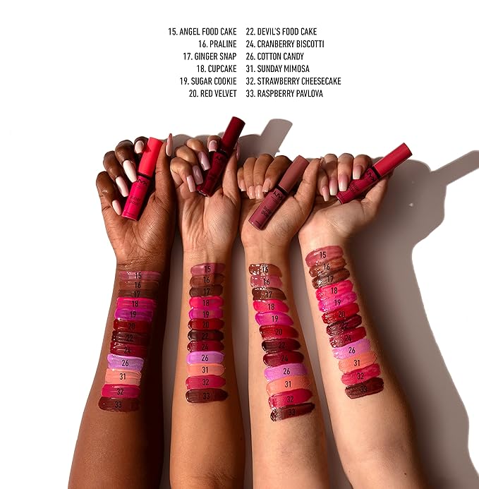 NYX PROFESSIONAL MAKEUP Butter Gloss, Non-Sticky Lip Gloss - Red Velvet (Deep Red)