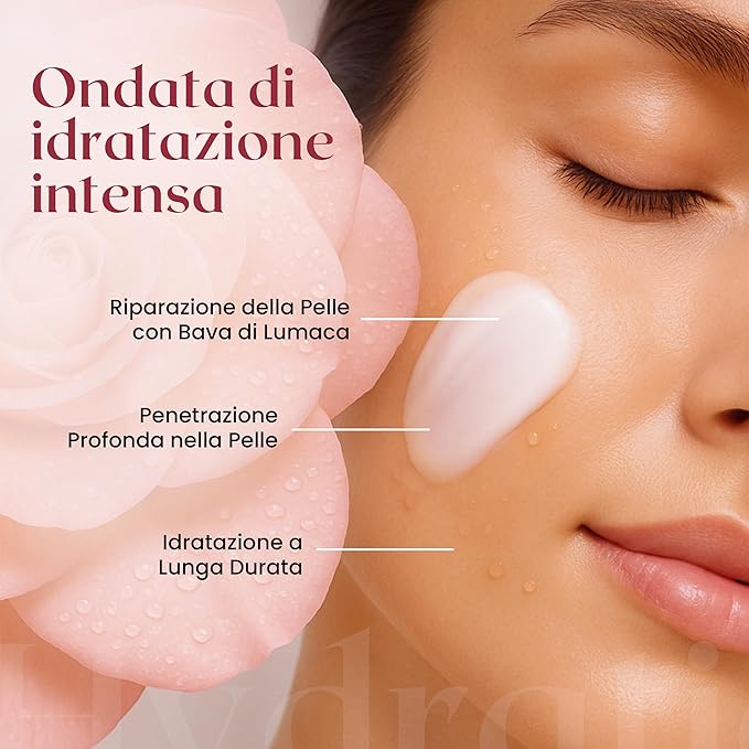 Anti-Wrinkle Snail Mucin Cream – 73% Snail Mucin Moisturizer, Hyaluronic Acid for Deep Hydration, Antiaging Face Moisturizer, Firm & Glowing Skin, 3.72 Fl Oz