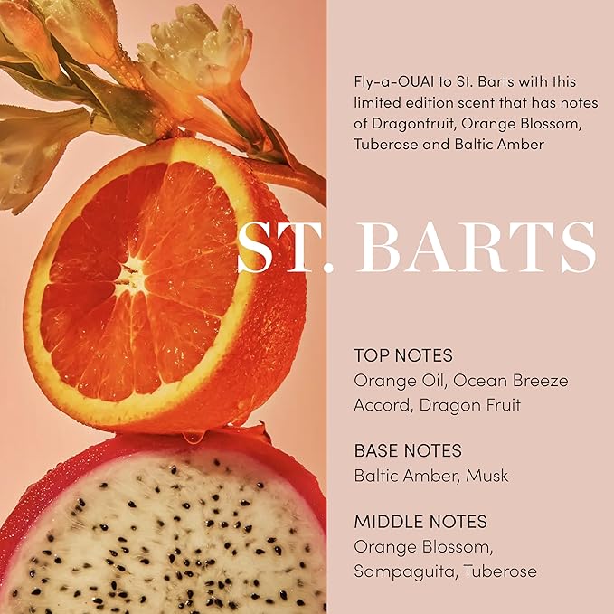 OUAI Body Cream, St. Barts - Hydrating Whipped Body Cream with Cupuaçu Butter, Coconut Oil and Squalane - Softens Skin and Delivers Healthy-Looking Glow - Sulfate-Free Skin Care (7.5 Oz)