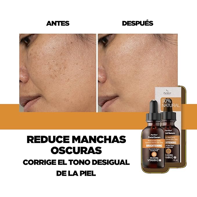 Purifect Hydrating Vitamin C Facial Serum – Hydration & Pore Care with Vitamin E & Niacinamide – Made in USA | Improves Firmness, Rejuvenates, Repairs Skin Cells & Boosts Radiance | 30ml