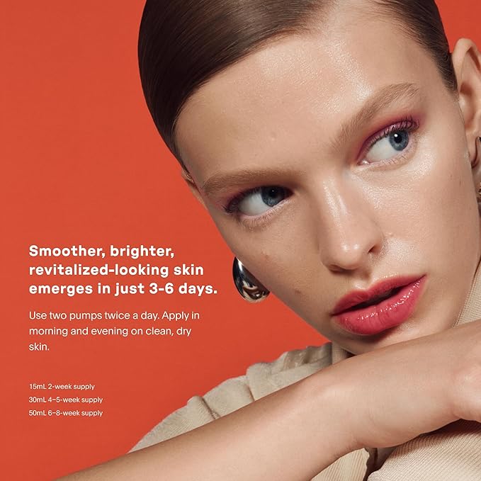 U Beauty Resurfacing Compound Serum - Renew & Illuminate Face Serum - Advanced 8-in-1 Formula with Vitamin C, Retinol, Hyaluronic Acid, & Peptides - Targets Fine Lines, Pores 0.5 fl oz