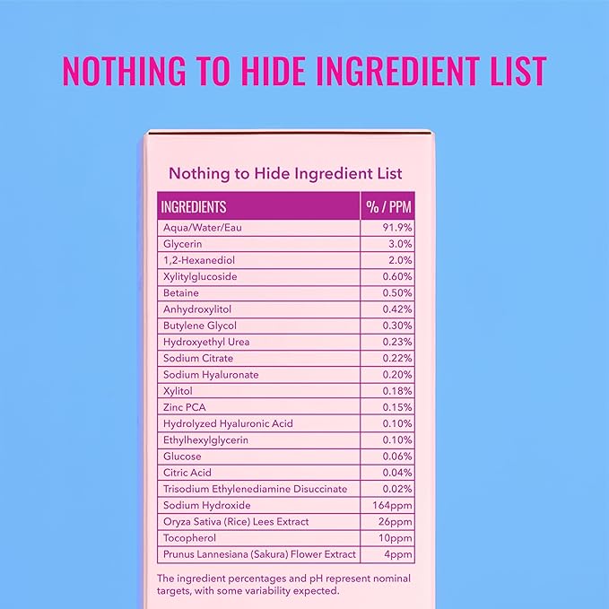 Good Molecules Sakura Hyaluronic Acid Boosting Essence - Ultra Hydrating Facial Moisturizer - Skincare for Hydration, Tightening, Anti Aging, Instant Glow - Skin Care for Face