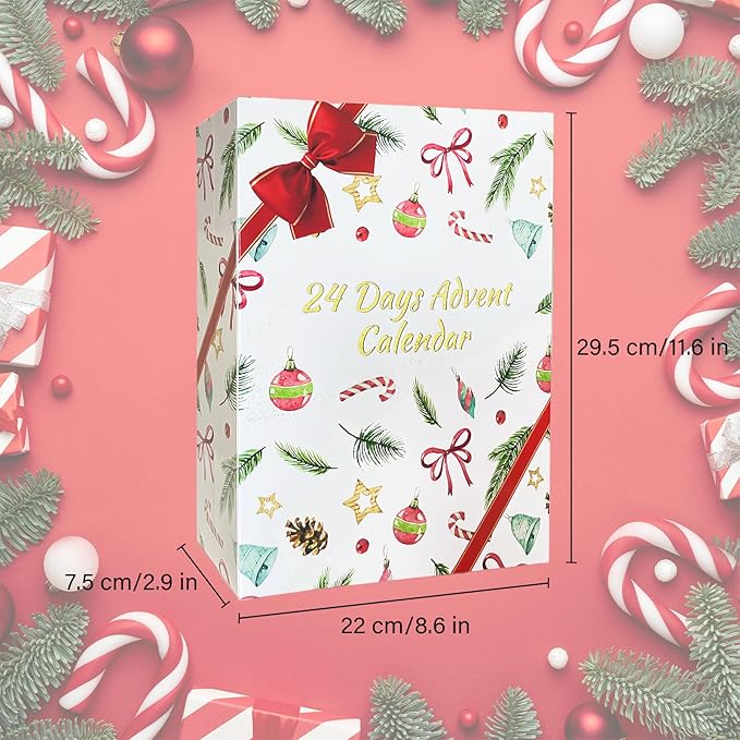 Makeup Advent Calendar 2025, 24 Days Christmas Makeup Gift Set for Women & Teens, Makeup Set Christmas Countdown Calendar, Make up Set for Girls, Holiday Surprise Make Up Kit for Women Full Kit