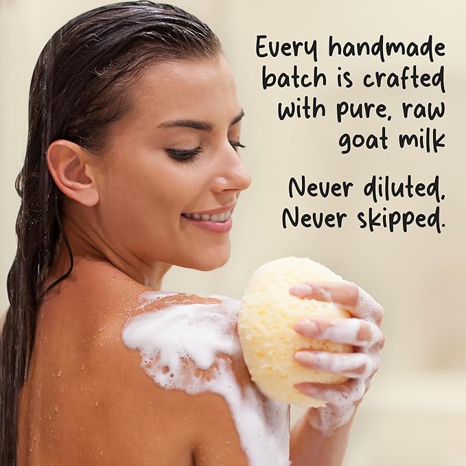 Organic Goat Milk Soap Bar for Face & Body | Handmade with Goat Milk Soap Bar for Sensitive Skin, Essential Oils | Moisturizing Vitamin-Rich Skincare -Orange Clove 3 Pack