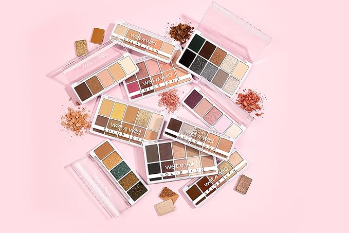 wet n wild Color Icon 10-Pan Eyeshadow Makeup Palette, Brown Nude Awakening, Long Lasting, Shimmer, Metallic, Glittery, Matte, Rich Smooth Pigment, Cruelty Free