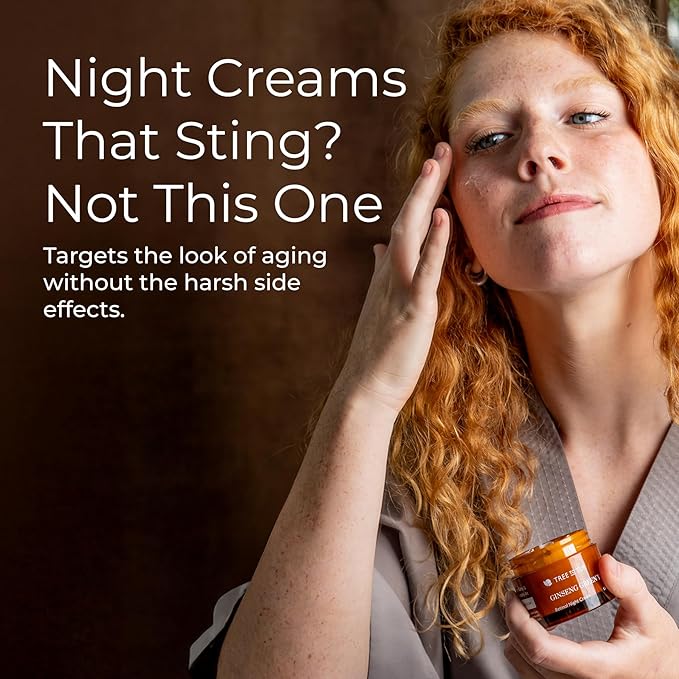 Tree to Tub Retinol Anti Aging Face Moisturizer for Dry & Sensitive Skin - Anti Wrinkle Hyaluronic Acid Facial Moisturizer, Vitamin A & E Night Cream for Women & Men w/Organic Aloe, Natural Ginseng