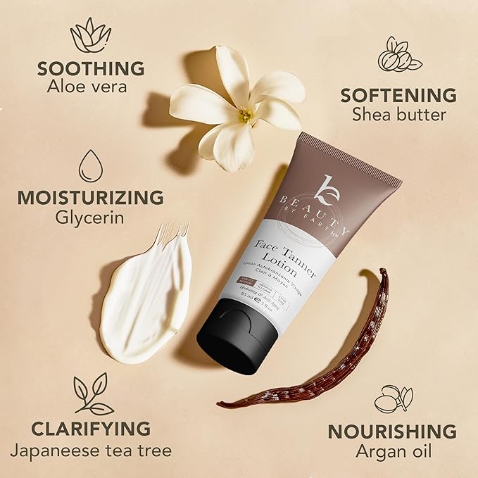 USA Made with Natural & Organic Ingredients Face Tanner - Face Self Tanning Lotion, Non Toxic Self Tanner for Face, Gradual Tan Lotion, Sunless Moisturizer for Fake Tan for Women & Men