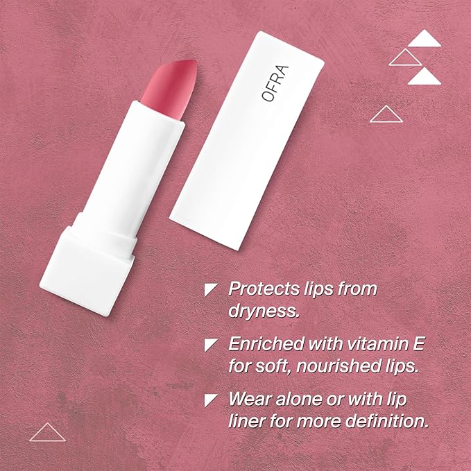 Ofra Amethyst | Long Lasting & Extremely Pigmented Lipstick | Moisturizing Formula for Smooth, Hydrated Lips | Bold, Vibrant Color with Satin Finish | 4.5g/0.16oz