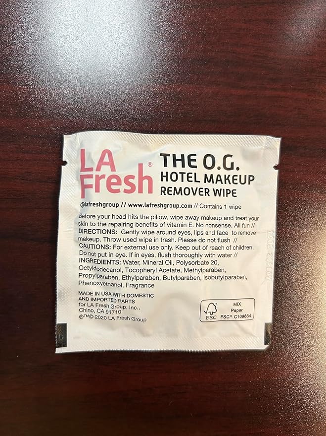 La Fresh Makeup Removal Facial Cleansing Wipes, Waterproof, 50 Count - Skin Care Travel Essentials