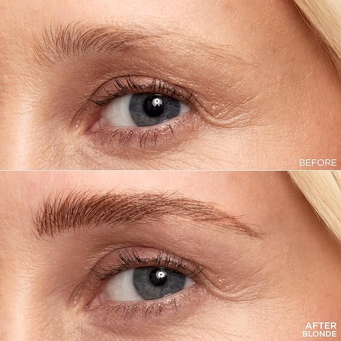 L'Oreal Paris Faux Brow, Hair-Like, Filling Eyebrow Pen with Double-Brush Tip, Fast & Precise Eyebrow Makeup, Blonde, 0.04 Fl Oz