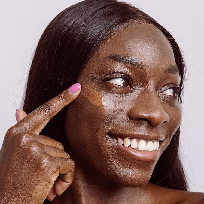 Naked Sundays BeautyScreen™ SPF 50 Mineral Peptide Foundation Tint – 2-in-1 Skin Tint & Mineral Sunscreen | Radiant, Buildable Coverage, Acne-Safe, Infused with Peptides (9 Rich Mahogany, 1.01 oz)