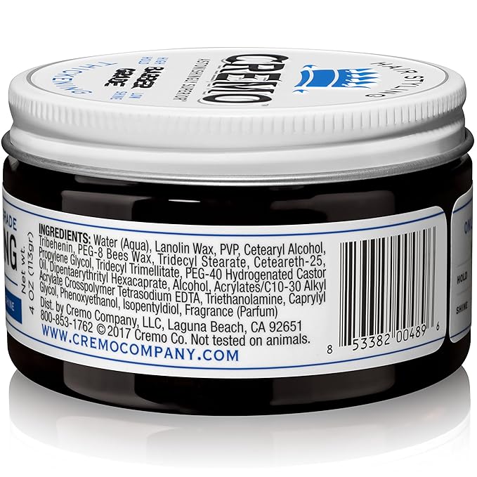 Cremo Barber Grade Hair Styling Thickening Paste and Palo Santo Body Wash Bundle, 4 Oz and 16 Fl Oz