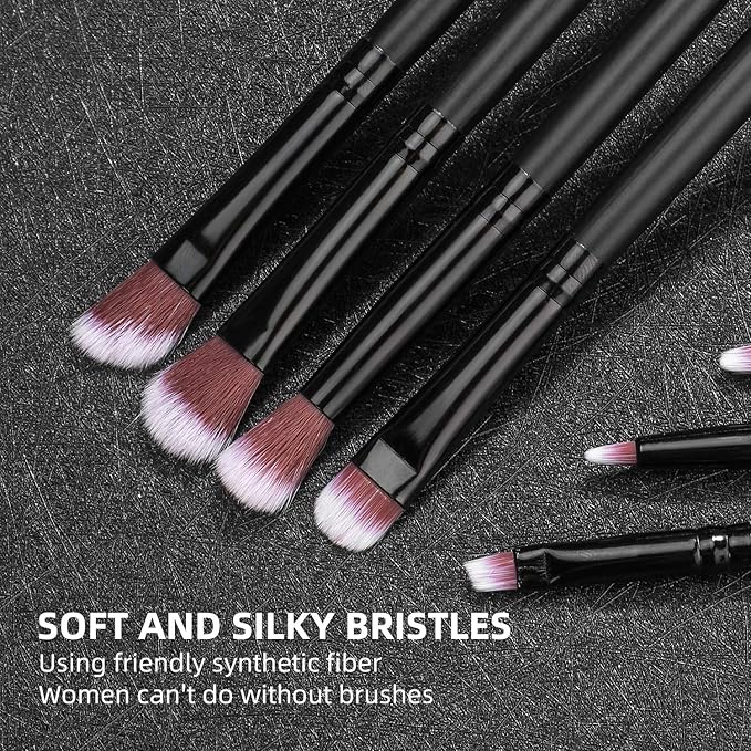 Makeup Brushes BS-MALL Premium Synthetic Foundation Powder Concealers Eye Shadows Makeup 14 Pcs Brush Set, Rose Golden, with Case (Black)