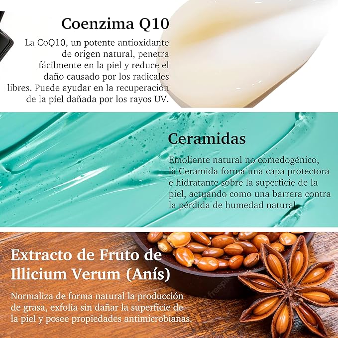 96% NATURAL Coenzyme Q10 Facial Serum for Anti Aging Moistrize Reduce Fine Lines Smooth Wrinkles with CoQ10 Ceramides Fruit Extract 30ml 1fl oz Non-Greasy and Fast Absorbing PURIFECT MADE IN USA