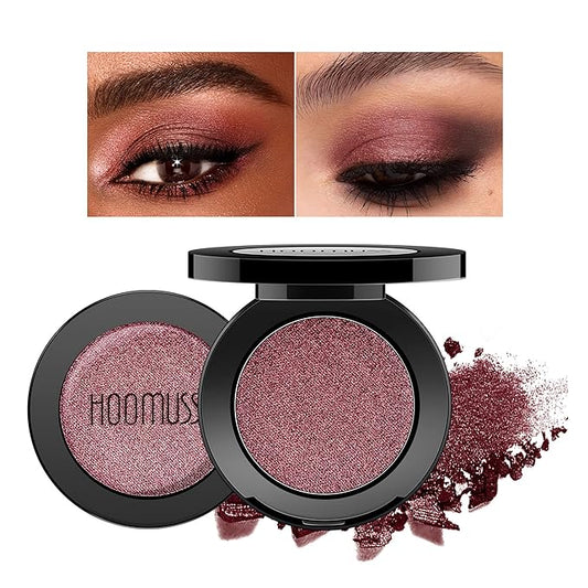Burgundy Red Eyeshadow Shimmer Handmade Gothic Eye Sahdow Makeup Palette for Halloween Pigmented & Long Lasting Dark Red Matte Eyeshadow- WineRed
