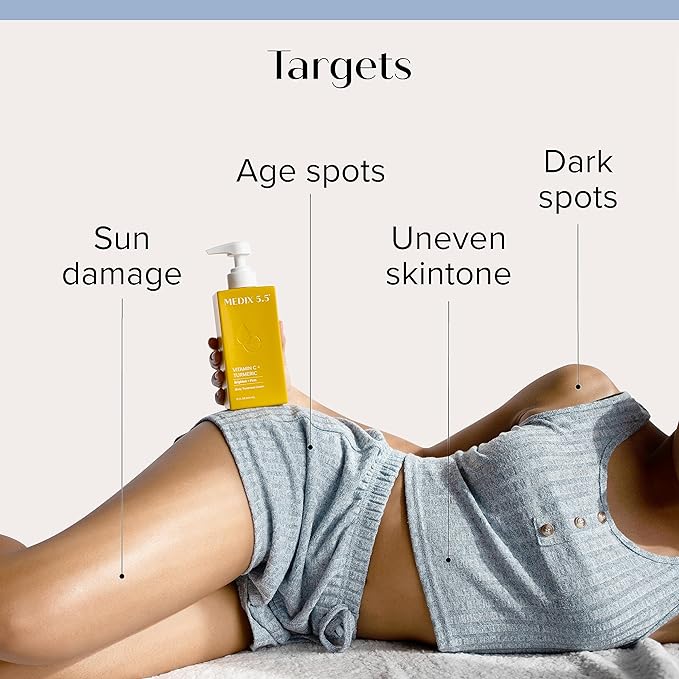 Medix 5.5 Women Vitamin C Cream + Anti Aging Argan Oil Cream Skin Care | Moisturizer Body Cream & Face Lotion | Brightening Body Lotion | Uneven Skin Tone, Wrinkles, & Sun Damaged Skin | 2 Piece