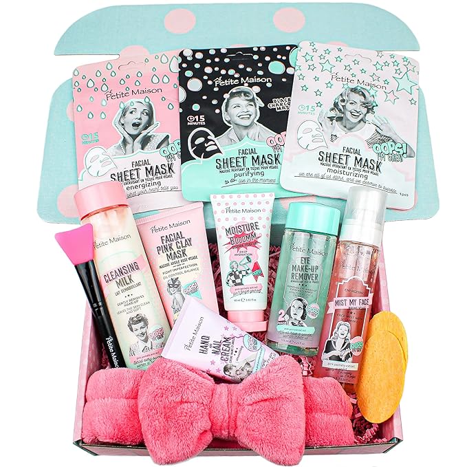 13-Piece Pampering Gift Set for Teen Girls and Women - Skincare Products in Stylish Gift Box - Great Birthday and Facial Gifts