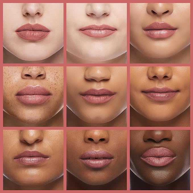 L’Paige L38 - CHAMPAGNE Designer Lipstick | Aloe Vera-Based, Long-Lasting, Moisturizing | Soft Rose-Nude with a Pearlescent Satin Glow Finish