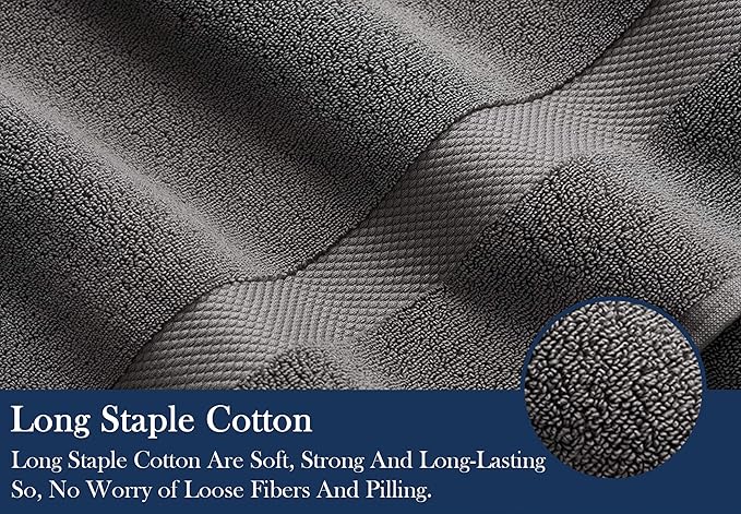 Delara Organic Cotton Luxuriously Plush Bath Towel 10 Piece Set|GOTS & Oeko-TEX Certified|Premium Hotel Quality Towels|Feather Touch Technology|650 GSM Long Staple|Soft, Quick Dry & Ultra-Absorbent