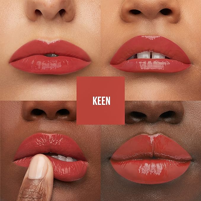 Maybelline Super Stay Vinyl Ink Longwear No-Budge Liquid Lipcolor Makeup, Highly Pigmented Color and Instant Shine, Keen, Pink Lipstick, 0.14 fl oz, 1 Count