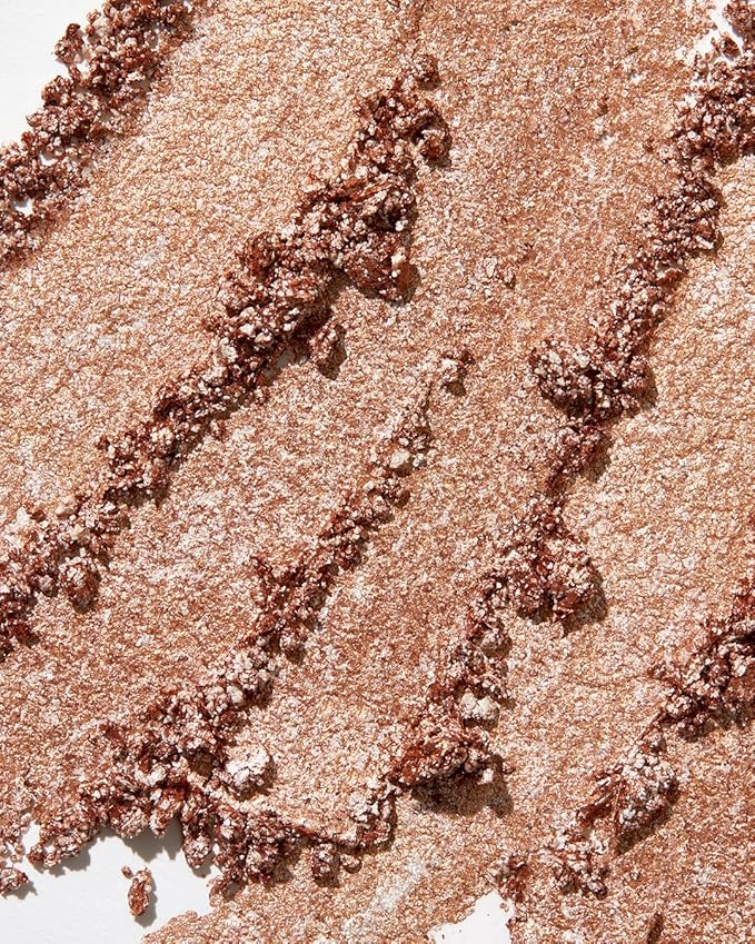 MAKE Beauty Multi-Chromatic Eye Shadow. Metal Reflecting Luminous Foil Finish Creamy, Buildable, Dimensional Long-wear, Crease-proof Powder Eyeshadow, Multichrome Shade - Glaze, Light Champagne