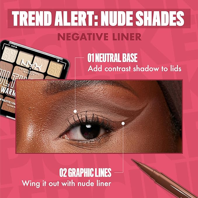 NYX PROFESSIONAL MAKEUP Epic Ink Liner, Waterproof Liquid Eyeliner with Vegan Formula - Dark Chocolate (Dark Brown Matte)