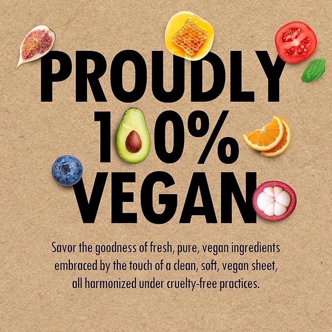 FARMSKIN Organic Face Mask, 12 pcs - Hydrating, Moisturizing, Brightening, Soothing, Cruelty-Free