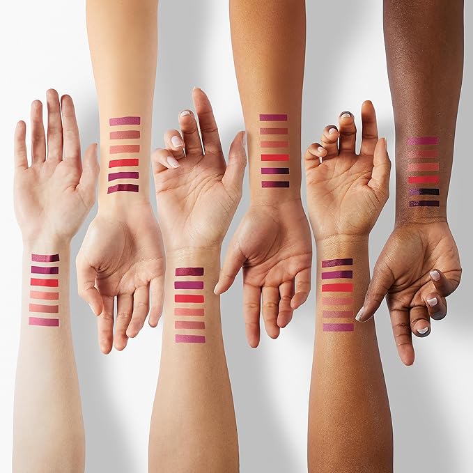 6Pcs Lip Liner and Lipstick Makeup Set, Purple Red/Claret/Vermilion/Pastel Orange/Rose/Ruby Red Lipstick Pen and with Lip Liner Pencil Set Lip Gift Set for Daily/Travel/Party/Work