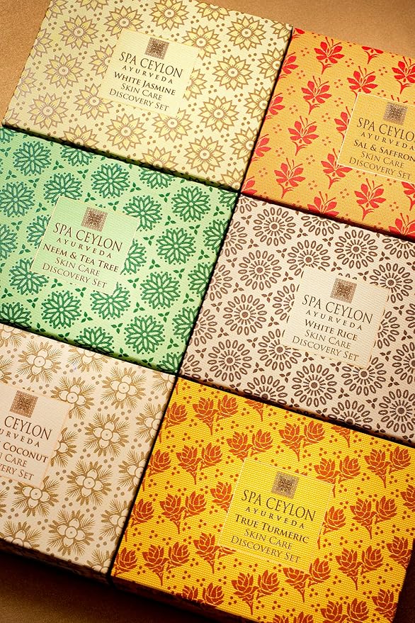 SPA CEYLON WHITE JASMINE SKIN CARE DISCOVERY SET | Travel Size Face Care Set | Organic | For Normal to Dry Skin