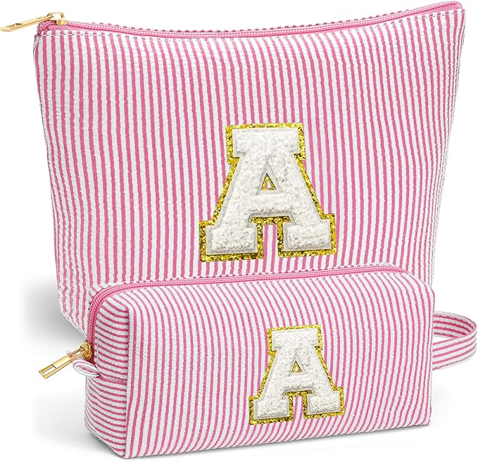6-12 Year Old Girl Birthday Gifts - Travel Makeup Bags for Brushes, Sponges, Lipsticks, Blush, Finishing Power, Eyelash Curler... Teen Girl Gifts Trendy Stuff Birthday Travel Gifts for Girls