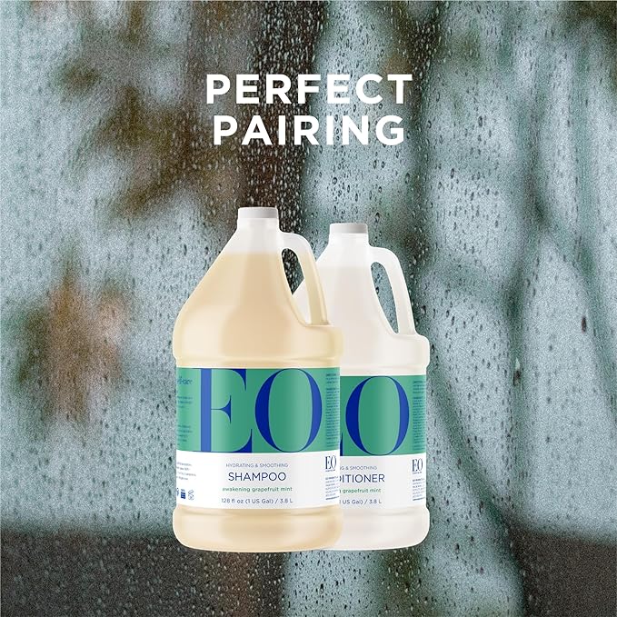 EO Shampoo, 1 Gallon, Grapefruit and Mint, Organic Plant Based, Hydrating & Smoothing For All Hair Types