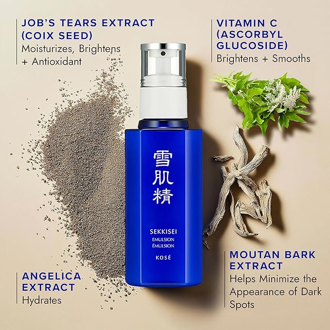 SEKKISEI Emulsion, Lightweight Hydrating Facial Moisturizer, 4.7 Ounce