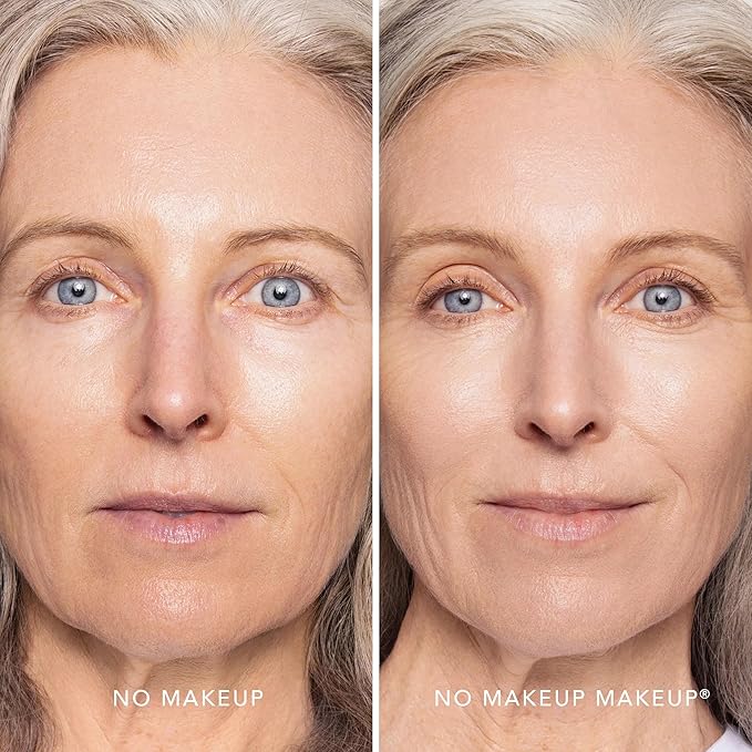 Long-Lasting Lightweight Foundation & Brush Duo | Cruelty-Free, Fragrance-Free, Buildable, Transfer-Proof Makeup (Light)