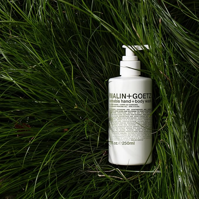 MALIN+GOETZ Cannabis Hand and Body Wash, White, 8.45 Fl Oz (Pack of 1)