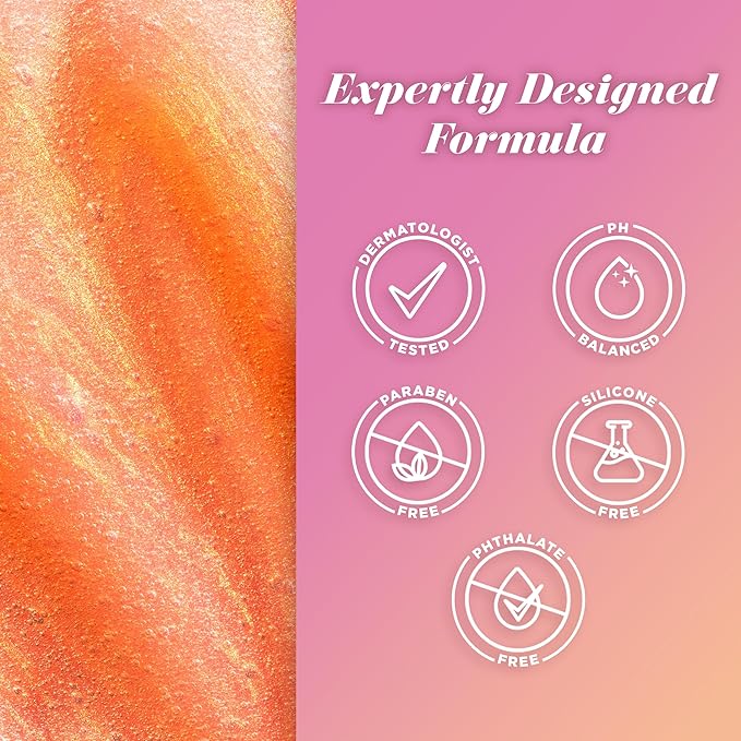 Caress Body Wash Mango & Almond Oil For Smooth And Rejuvenated Skin Body Soap 20 fl oz, Pack of 4