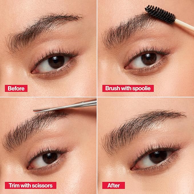 Revlon Designer Series Brow Set, Trimming and Shaping Eyebrow Kit with Scissors and Spoolie Brush, Easy to Use at Home or on The Go, 1 Count