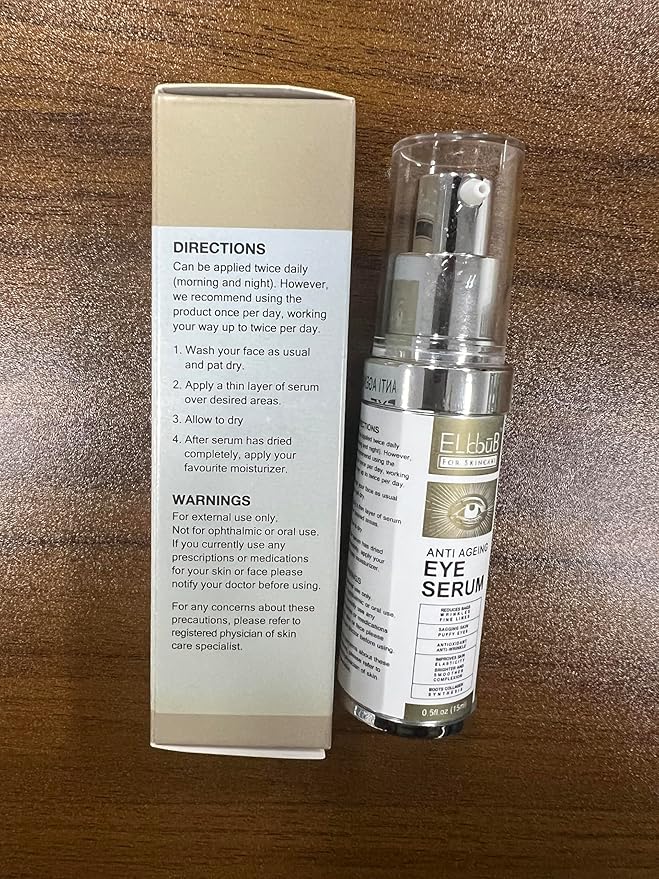 Anti Ageing Eye Cream - Anti Wrinkle Eye Serum for Puffy Eyes, Dark Circles, Eye Bags, Crows Feet, Wrinkles,Reduces Wrinkles Saggy Skin Puffy Eyes