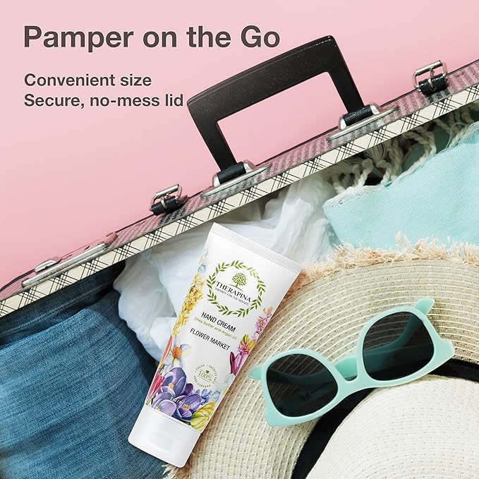 Aromatherapy Hand Cream for Dry Skin – Shea Butter Hand Cream for Women and Men with an Awakening, Long-Lasting Flower Market Scent – Vegan Hand Cream Lotion for Dry Skin, 3 Oz.