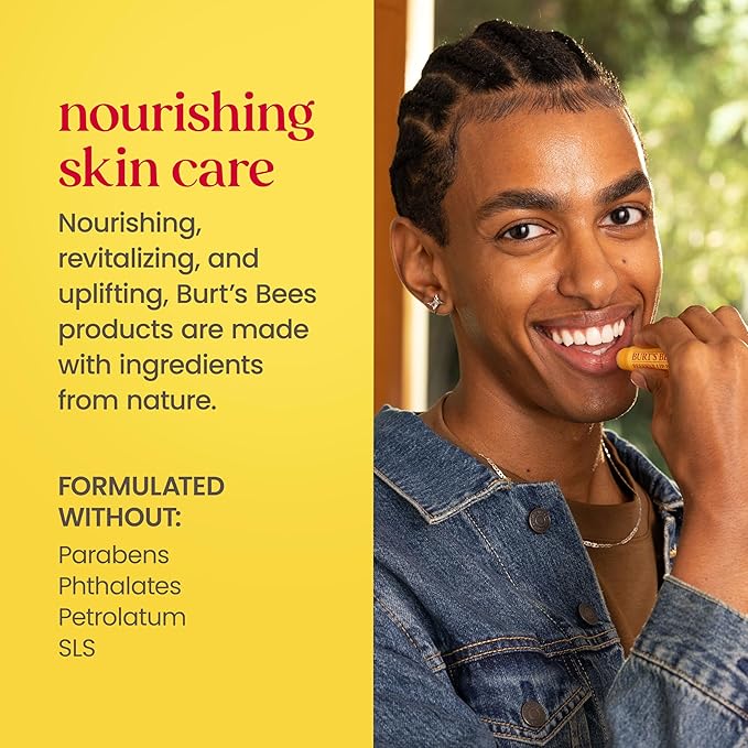 Burt's Bees Back to School Gift Ideas - Essentials Everyday Set, 5 Travel Size Products - Deep Cleansing Cream, Hand Salve, Body Lotion, Foot Cream and Original Lip Balm