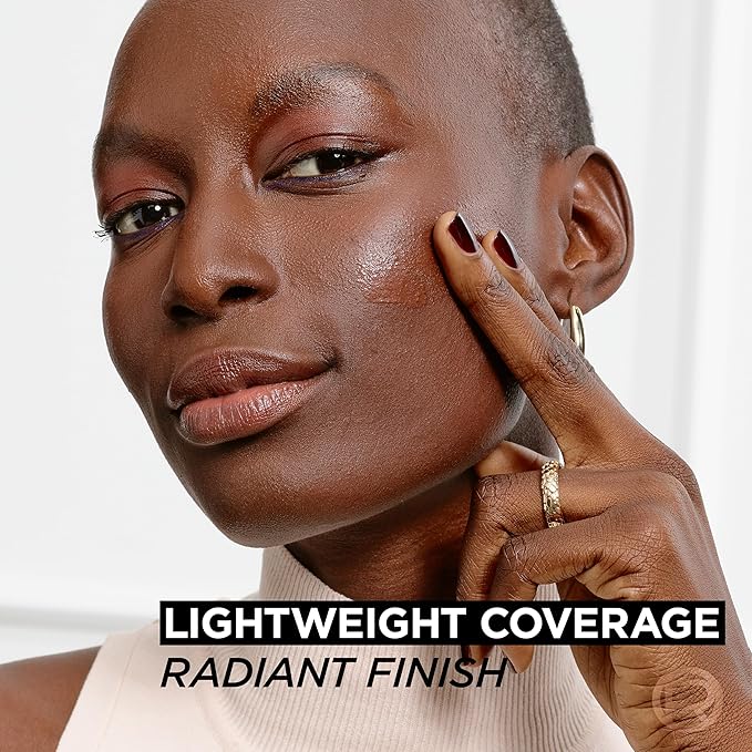 L'Oreal Paris True Match Nude Hyaluronic Tinted Serum Foundation with 1% Hyaluronic acid, Rich Deep, 1 fl. oz.