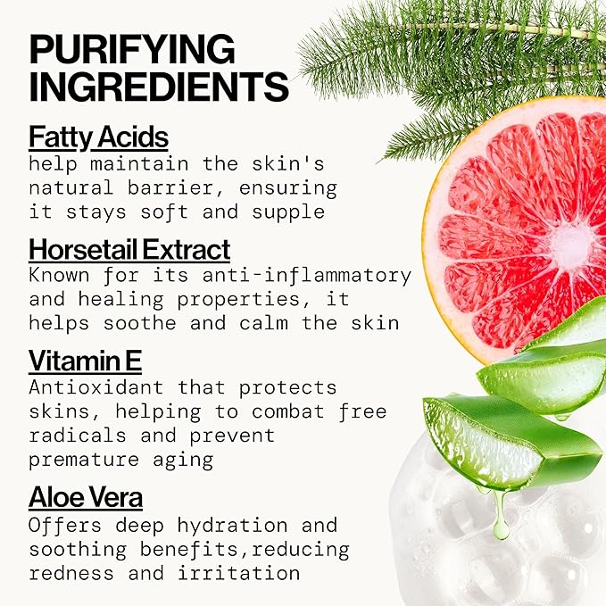 Pacifica Grapefruit Bubbles Gel-to-Foam Cleanser - Gentle Face Wash for Oily & Combination Skin, Helps Remove Excess Oil & Impurities, Helps Brighten, Vegan & Cruelty-Free Formula Dermatologist Tested