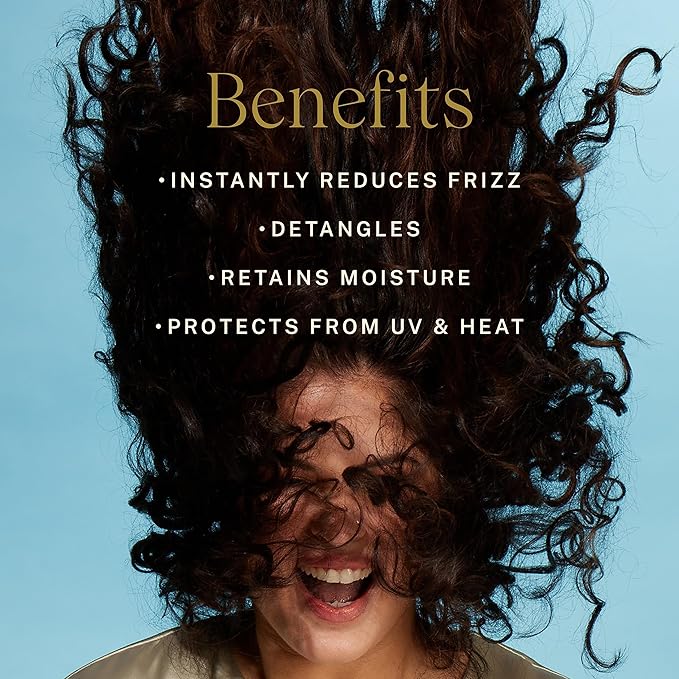 JVN Complete Leave-In Conditioning Mist, 5 Fl Oz, Frizz Fighting Moisture Multiplier, Detangler, UV and Heat Protection Spray, Hair Care for Women and Men, Silicone Free