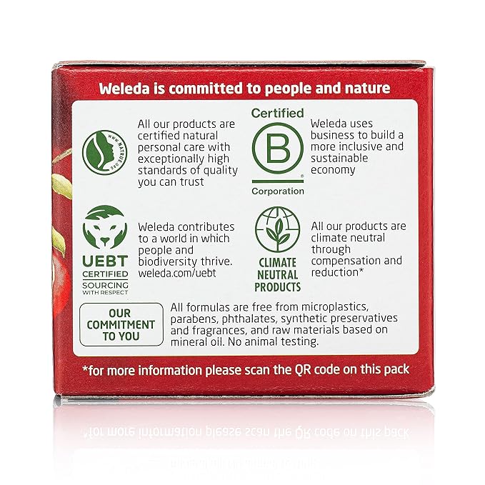 Weleda Face Care Plumping Day Cream, 1.3 Fluid Ounce, Plant Rich Moisturizer with Pomegranate and Maca Root Peptides