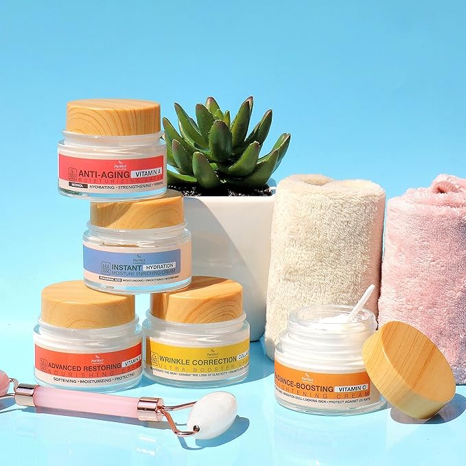 Purifect Vitamin C Brightening Facial Moisturizer Cream – Radiance-Boosting Hydration with Vitamin C, E, Collagen & Hyaluronic Acid – Non-Greasy, Made in USA, 50ml