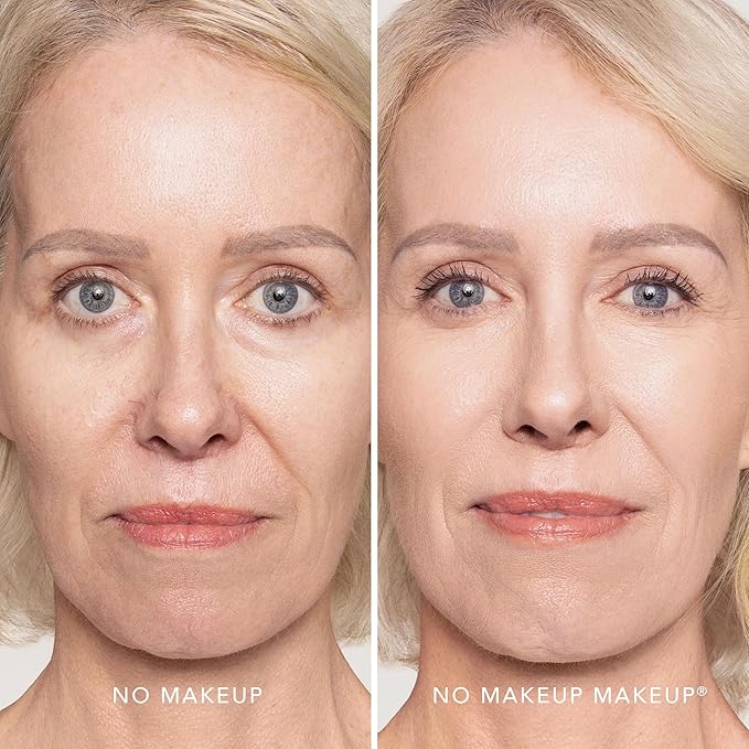 Long-Lasting Lightweight Foundation & Brush Duo | Cruelty-Free, Fragrance-Free, Buildable, Transfer-Proof Makeup (Fair)