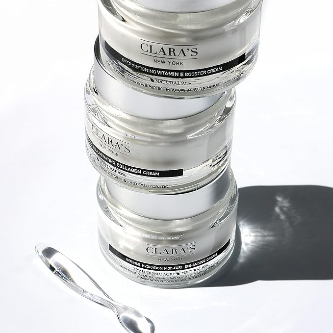 CLARA'S NEW YORK | Deep Softening Vitamin E Skin Barrier Cream | with Panthenol, Macadamia Oil | Healthy Glowing Skin, Rich | Non-sticky, Fast-absorbing Clinical-Grade Formula | 50ml MADE IN USA